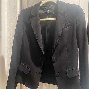 Riding style black blazer